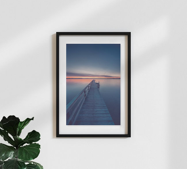 Steiger voor zonsopgang, Duitsland – wandkunst van Franz Sussbauer als poster of acrylglasprint