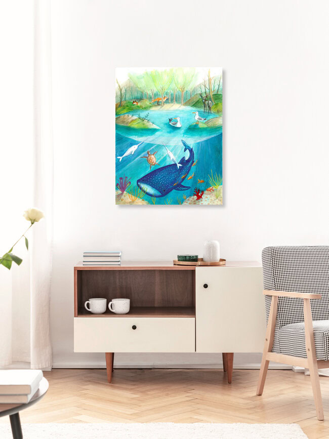 Wandbild 'Biodiversity' – Kunst von Marta Casals Juanola als Poster oder Acrylglasbild