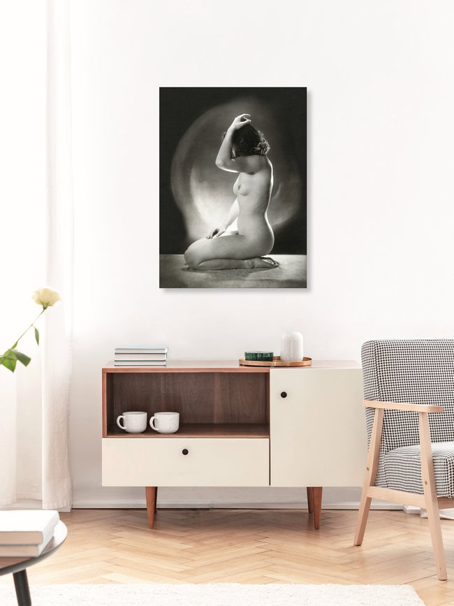 Jacob Merkelbach: Portret van een zittend naakt, Netherlands – wall art by Vintage Collection as Poster or Acrylic Glass Print