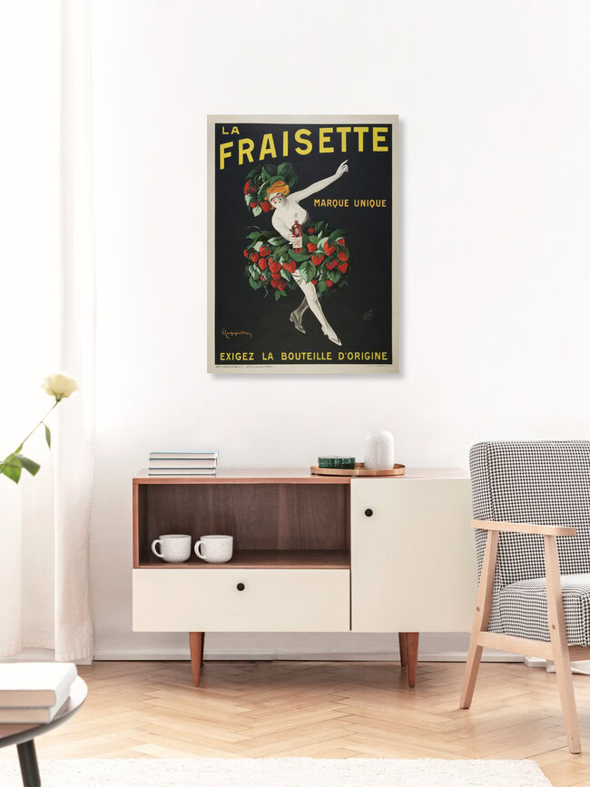 Wandbild 'Leonetto Cappiello: La Fraisette' – Kunst von Vintage Collection als Poster oder Acrylglasbild