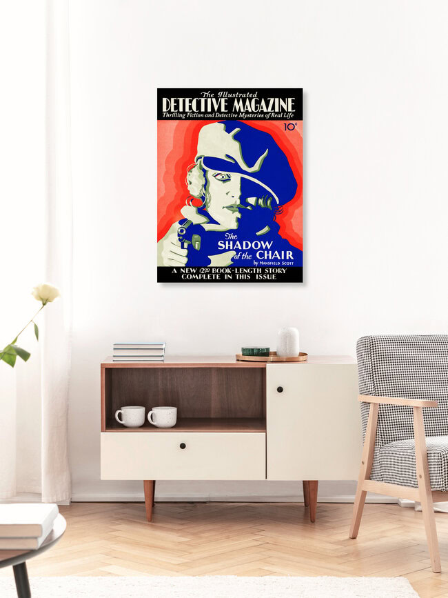 Wandbild 'Detective Magazine' – Kunst von Vintage Collection als Poster oder Acrylglasbild