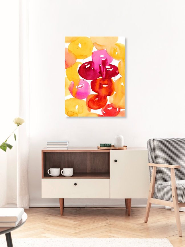 Wandbild 'Ranunkeln' – Kunst von Ekaterina Koroleva als Poster oder Acrylglasbild