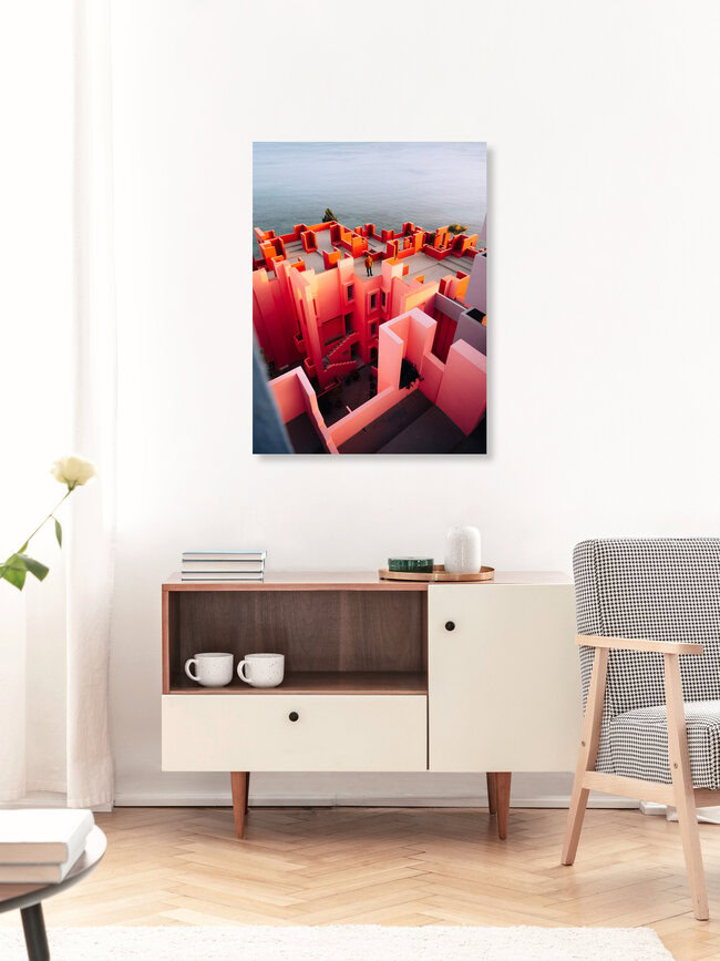 La Muralla Roja - Ricardo Bofill XI, Spain – wall art by André Alexander as Poster or Acrylic Glass Print