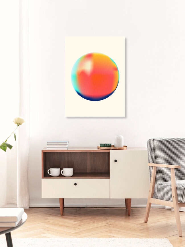 Bold Minimalism - Abstract Sphere, Polen – Fotokunst von Ania Więcław als Poster oder Acrylglasbild