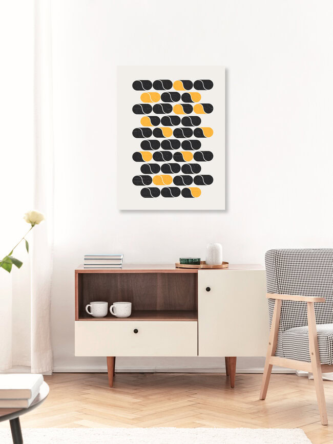 'Modern Mosaic Abstarct' – Wall Art by Ania Więcław as Poster or Acrylic Glass Print