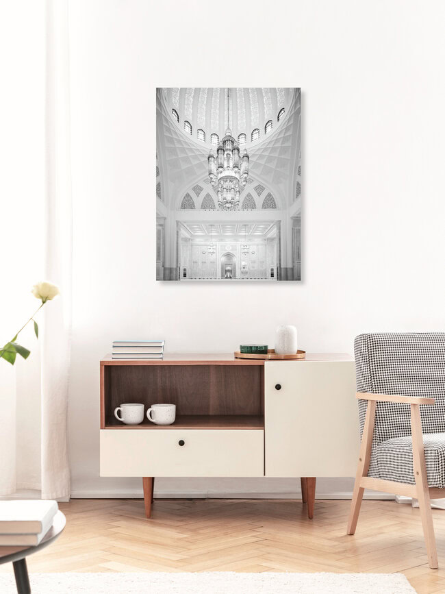 Sultan Qaboos Moschee, Oman – Fotokunst von Christian Janik als Poster oder Acrylglasbild