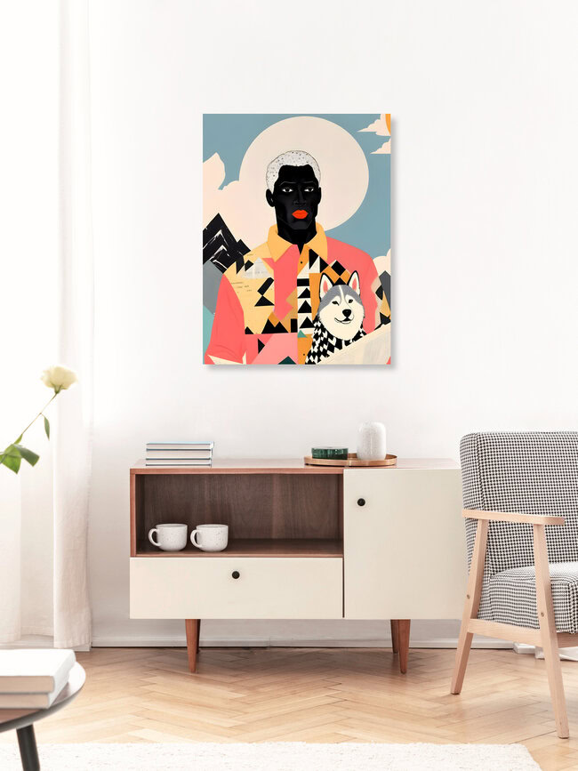 Wandbild 'Winter Companion' – Kunst von Uma Gokhale als Poster oder Acrylglasbild