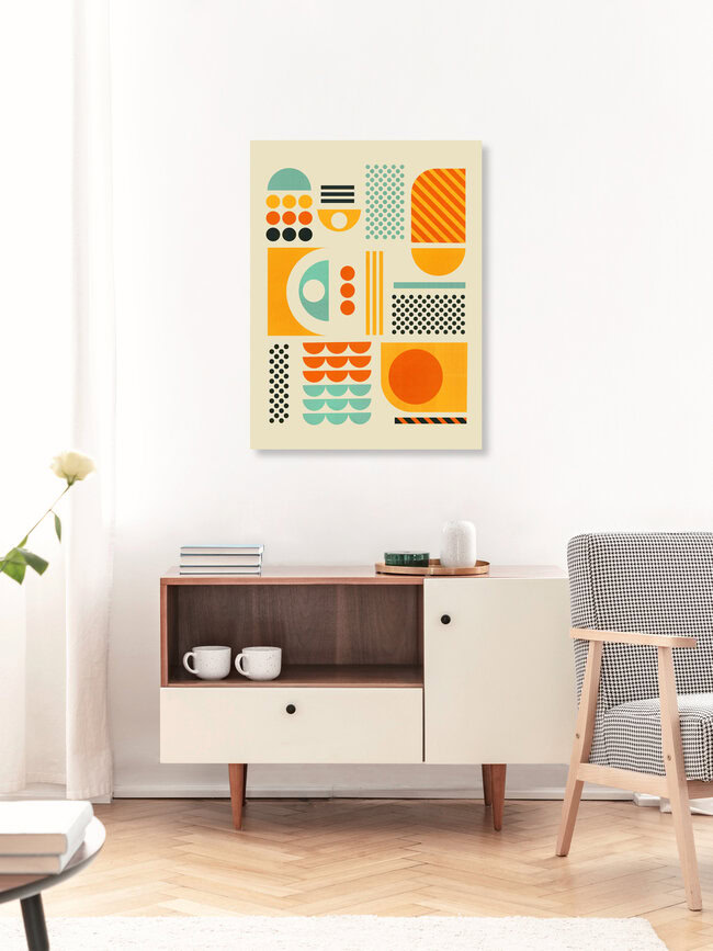 'Long Live Cowboys Retro Western Art Print' – Wall Art by Ania Więcław as Poster or Acrylic Glass Print