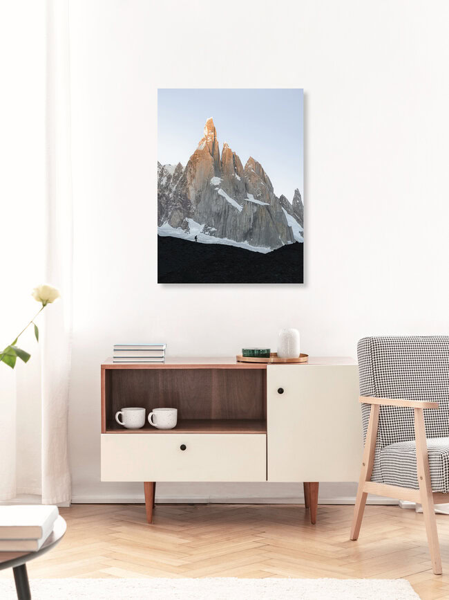 Cerro Torre, Argentinien, Argentinien – Fotokunst von Reiner Hofer als Poster oder Acrylglasbild