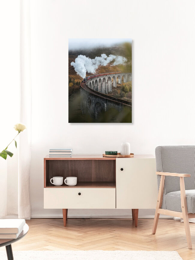 Glenfinnan Viaduct, Schottland, Großbritannien – Fotokunst von Reiner Hofer als Poster oder Acrylglasbild