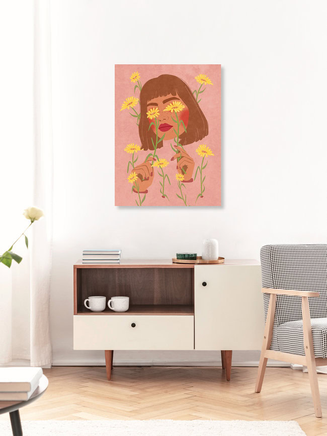 Wandbild 'All I see is Flowers' – Kunst von Raissa Oltmanns als Poster oder Acrylglasbild