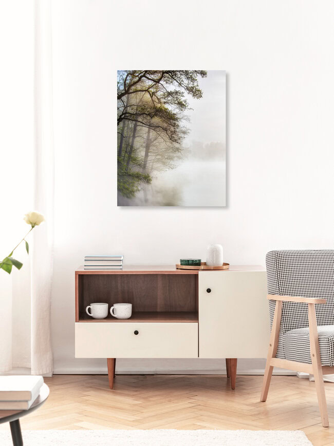 Morgens am See, Deutschland – Fotokunst von Jake Playmo als Poster oder Acrylglasbild