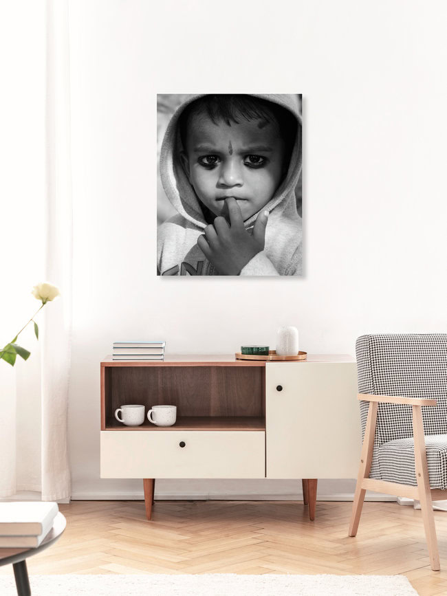 Question, Indien – Fotokunst von Jagdev Singh als Poster oder Acrylglasbild