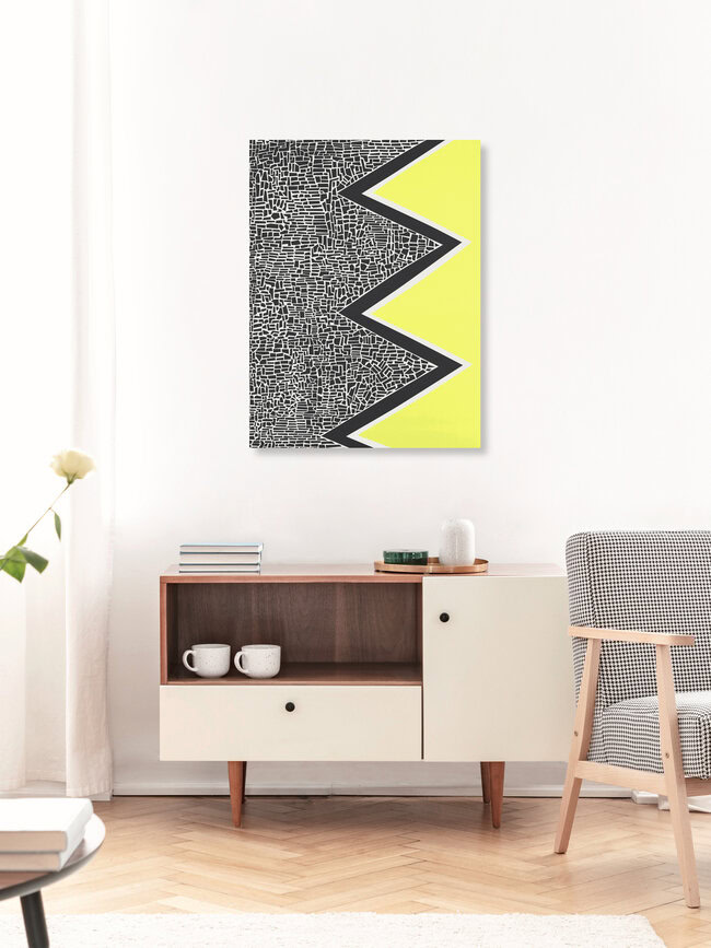 Wandbild 'Abstract Mountain Range' – Kunst von Fox And Velvet als Poster oder Acrylglasbild