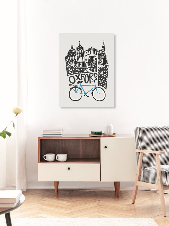 Wandbild 'Oxford Cityscape' – Kunst von Fox And Velvet als Poster oder Acrylglasbild