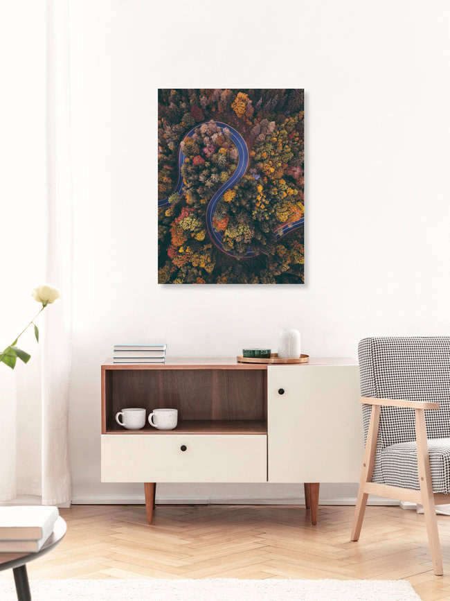 Winding Roads, Deutschland – Fotokunst von Gergo Kazsimer als Poster oder Acrylglasbild