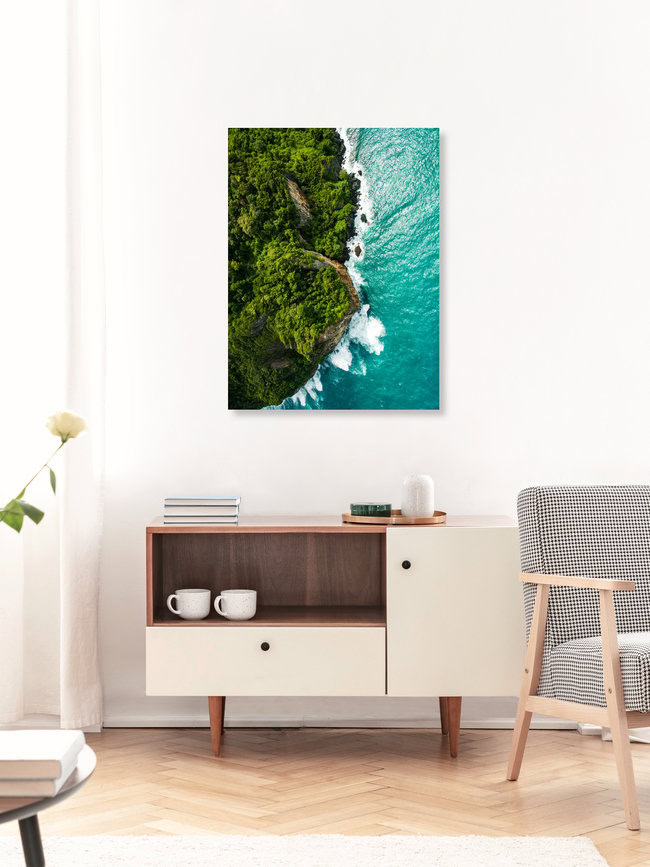 When the Sea meets the Rocks, Thailand – Fotokunst von Konrad Paruch als Poster oder Acrylglasbild