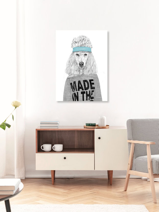 Wandbild '80's bitch' – Kunst von Balazs Solti als Poster oder Acrylglasbild