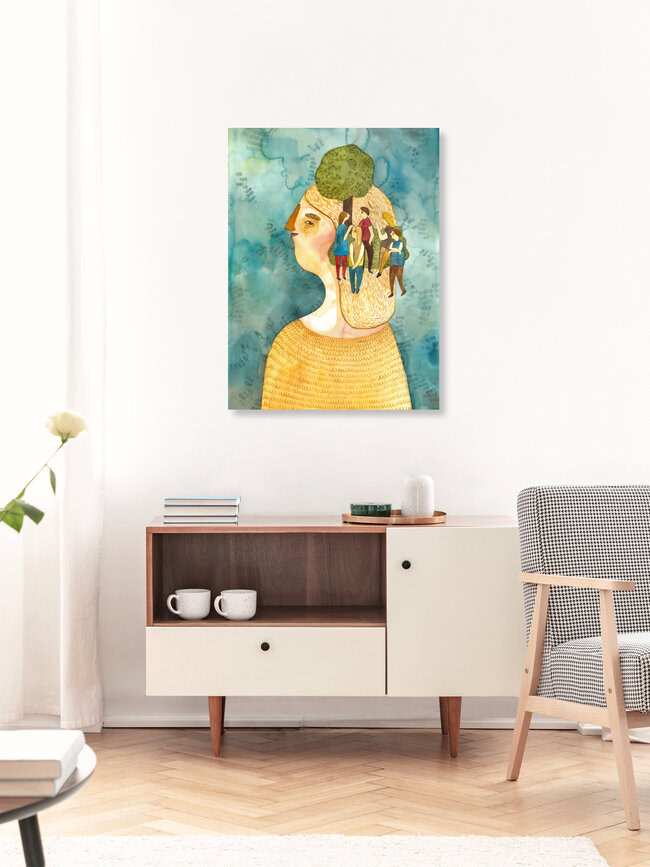 'Backyard of your mind' – Wall Art by Mirjam Siim as Poster or Acrylic Glass Print