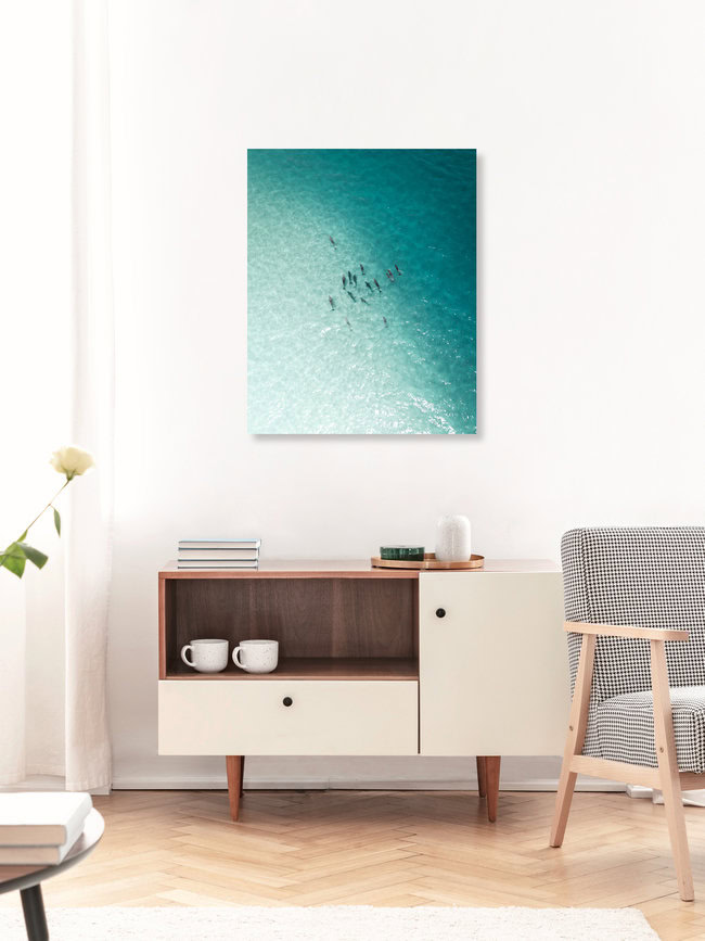 Into the blue, Australien – Fotokunst von Fin Matson als Poster oder Acrylglasbild
