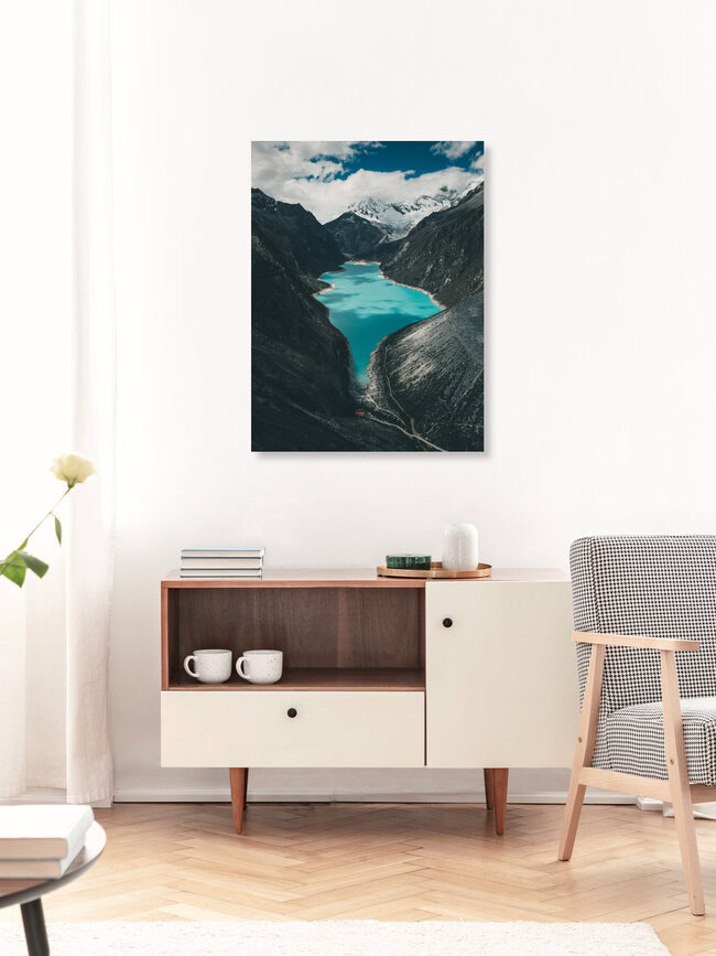 Laguna Paron from a Condor's point of view, Peru – wall art by Ueli Frischknecht as Poster or Acrylic Glass Print