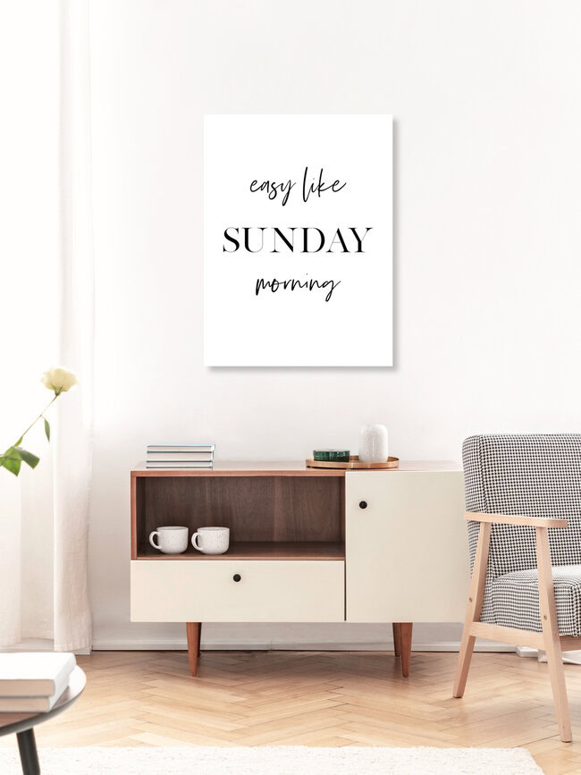 Wandbild 'Easy Like Sunday Morning No2' – Kunst von Vivid Atelier als Poster oder Acrylglasbild