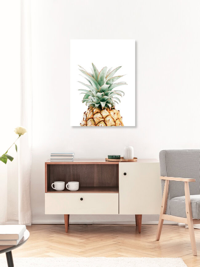 Watercolor Pineapple, United Kingdom – wall art by Vivid Atelier as Poster or Acrylic Glass Print