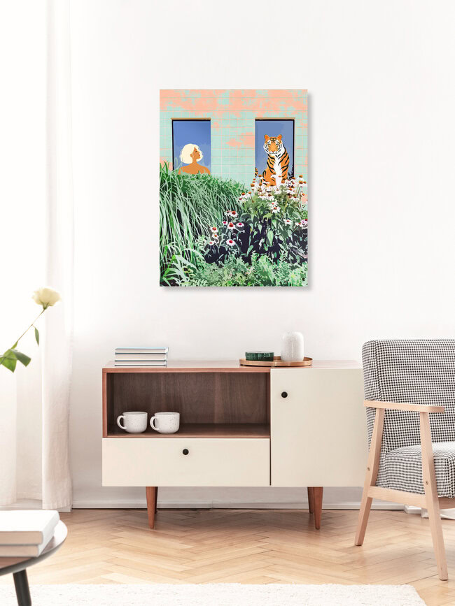 'Love Thy Neighbor' – Wall Art by Uma Gokhale as Poster or Acrylic Glass Print