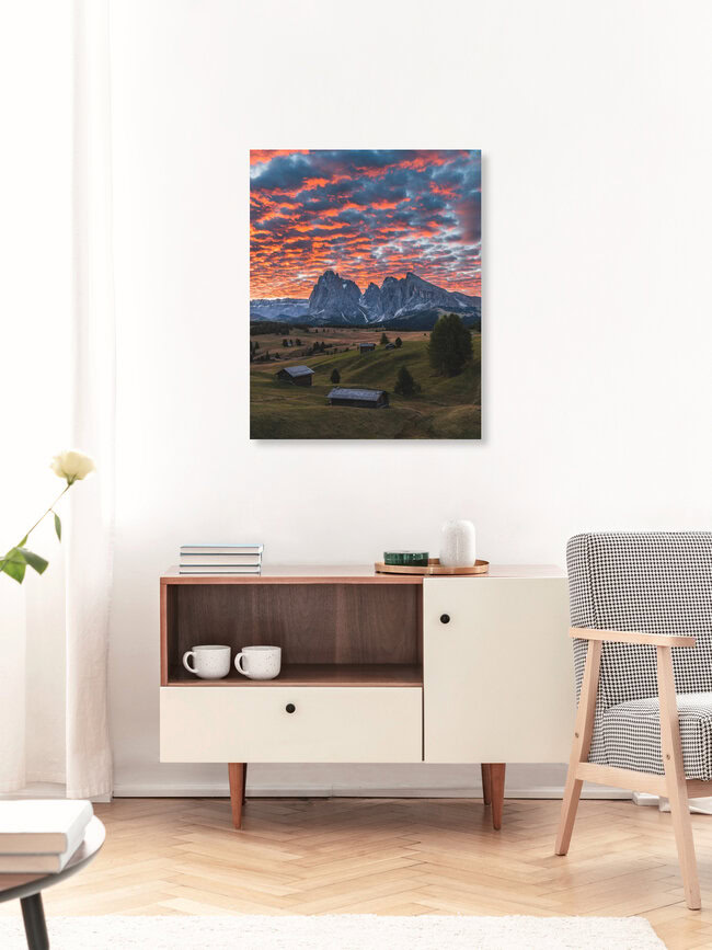 sunrise in the dolomites, Italy – wall art by Thomas Müller as Poster or Acrylic Glass Print