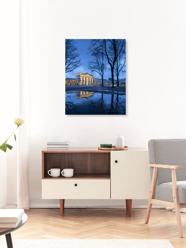 Brandenburger Tor und Pariser Platz in Berlin, Germany – wall art by Ronny Behnert as Poster or Acrylic Glass Print