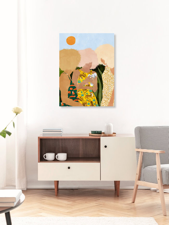 Wandbild 'Nature Lovers' – Kunst von Uma Gokhale als Poster oder Acrylglasbild