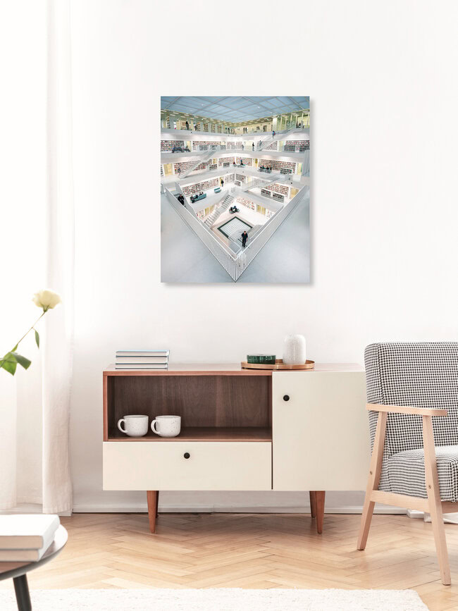 Library, Germany – wall art by Dimitri Luft as Poster or Acrylic Glass Print