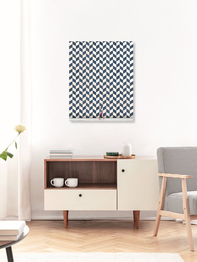 Patterned wall, Spain – wall art by Roc Isern as Poster or Acrylic Glass Print