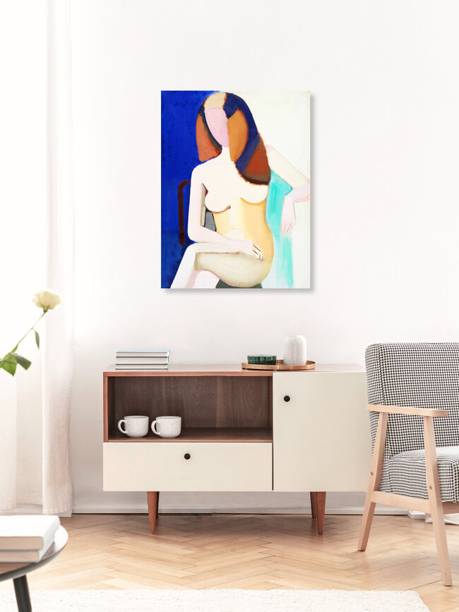 Wandbild 'Vilhelm Lundstrøm: Seated Female Nude' – Kunst von Art Classics als Poster oder Acrylglasbild