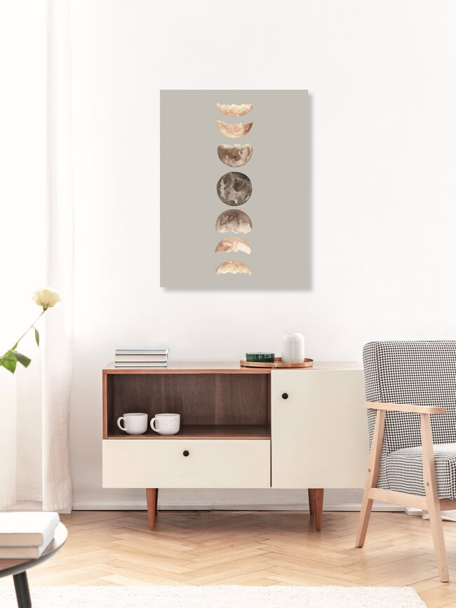 'Phases of the Moon Art Print' – Wall Art by Christina Wolff as Poster or Acrylic Glass Print