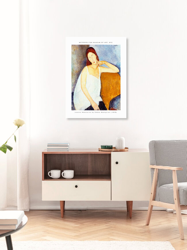 Wandbild 'Amedeo Modigliani: Jeanne Hébuterne' – Kunst von Art Classics als Poster oder Acrylglasbild