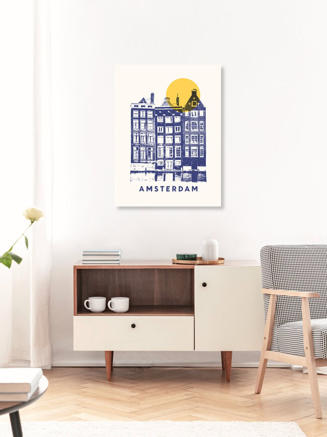 Wandbild 'Amsterdam' – Kunst von Florent Bodart als Poster oder Acrylglasbild