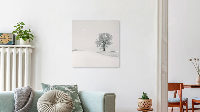 White Hills With Oak Tree, Germany – wall art by Lena Weisbek as Poster or Acrylic Glass Print