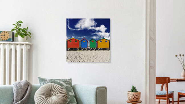 Muizenberg, Südafrika – Fotokunst von Carsten Meyerdierks als Poster oder Acrylglasbild