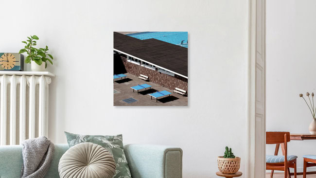 ping pong and pool, Spain – wall art by Igor Krieg as Poster or Acrylic Glass Print