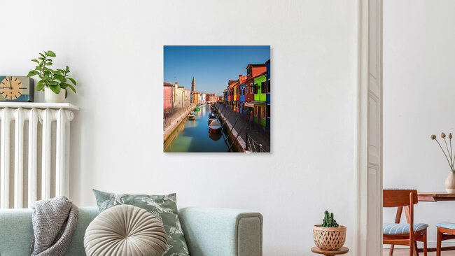 Venice - Burano Study #4, Italy – wall art by Jean Claude Castor as Poster or Acrylic Glass Print