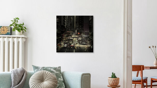 Crossing Hong Kong, Hong Kong – Fotokunst von Rob van Kessel als Poster oder Acrylglasbild