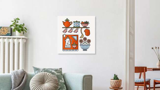 'Cocina' – Wall Art by Martin Azambuja as Poster or Acrylic Glass Print