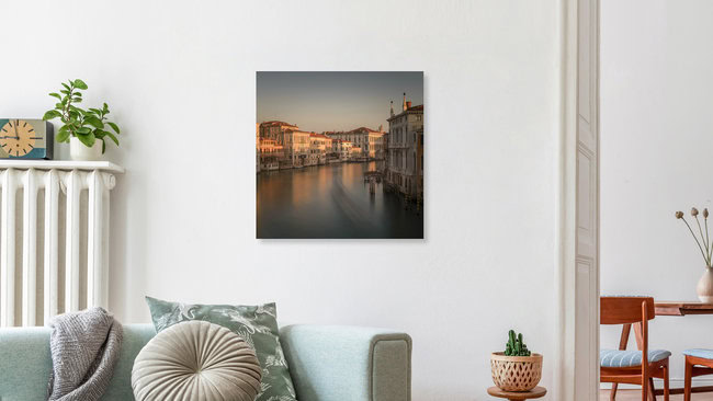 Along Canale Grande, Italy – wall art by Günther Reissner as Poster or Acrylic Glass Print