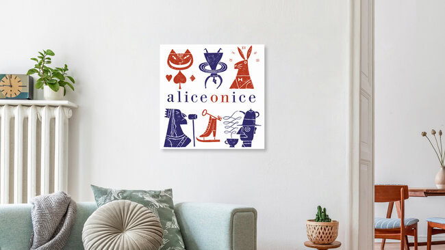 'Alice on Ice' – Wall Art by Jean-Manuel Duvivier as Poster or Acrylic Glass Print