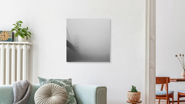 Brückennebel, Vereinigte Staaten – Fotokunst von Alexander Kraft als Poster oder Acrylglasbild
