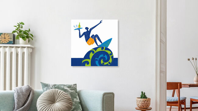 'Surf' – Wall Art by Jean-Manuel Duvivier as Poster or Acrylic Glass Print