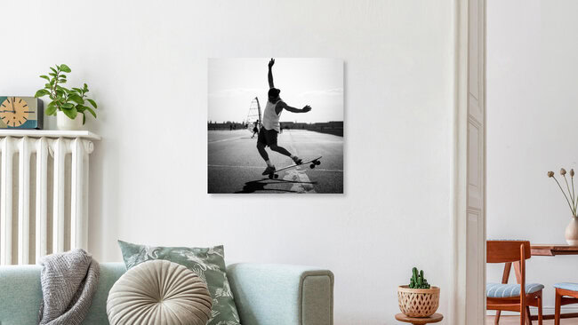 Skater at the Tempelhofer Feld, Germany – wall art by Arno Simons as Poster or Acrylic Glass Print
