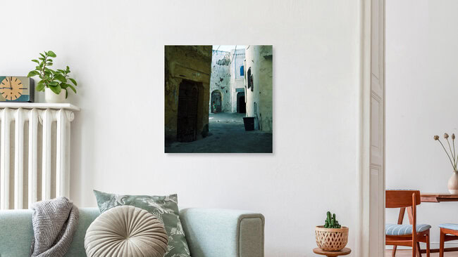 alley | al-jadida, Morocco – wall art by Andreas Kersten as Poster or Acrylic Glass Print