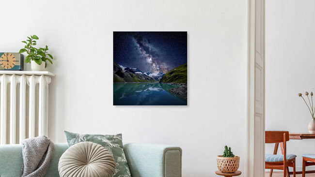 Mooserboden Stausee in Kaprun, Österreich, Österreich – Fotokunst von Norbert Gräf als Poster oder Acrylglasbild